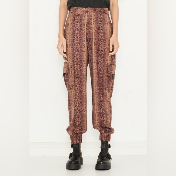 Nana Judy Matira Pant Tan Python - Picture 1 of 5